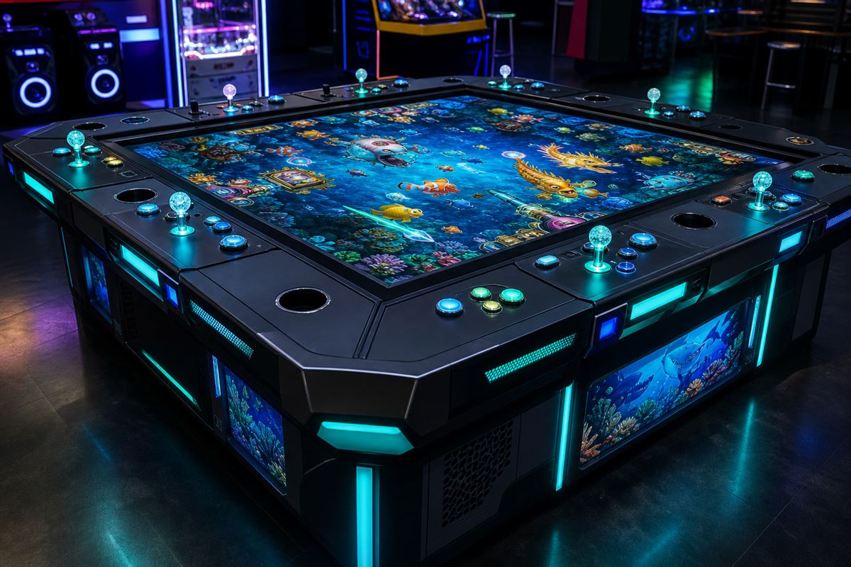 Fish table arcade cabinet in Illinois